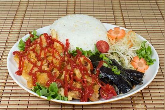 食堂烤肉拌饭做法？