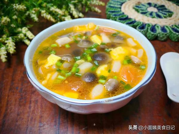 蟹味菇汤的做法