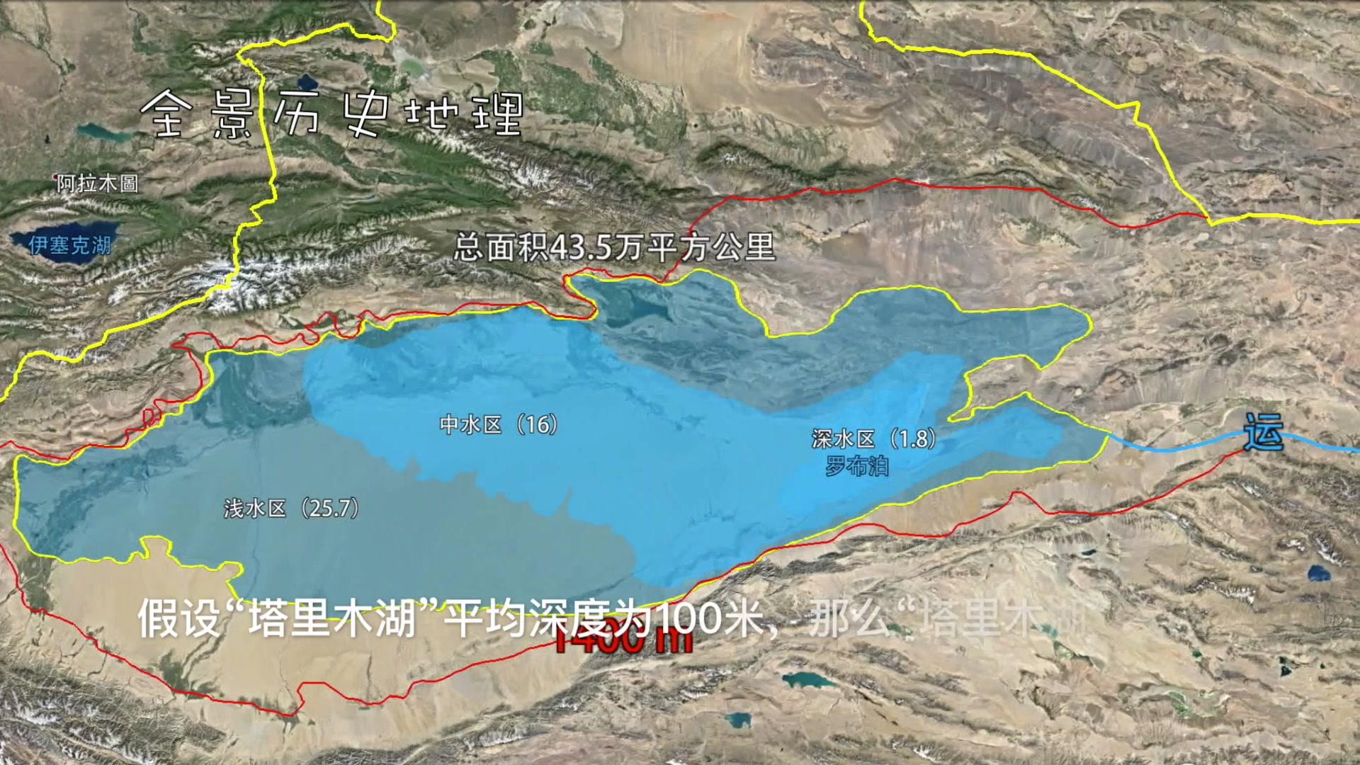 如果塔里木盆地是一个巨大的淡水湖,其蓄水量足够地球人饮用一百年