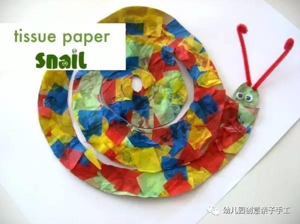 幼儿园亲子手工之手揉纸的10种新创意，除了粘贴画还能装饰呢！
