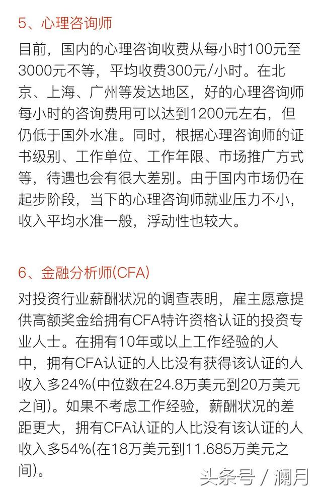 职场：赚钱最快的十大职业，推荐给大家！