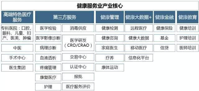 一张图看清大健康产业生态圈