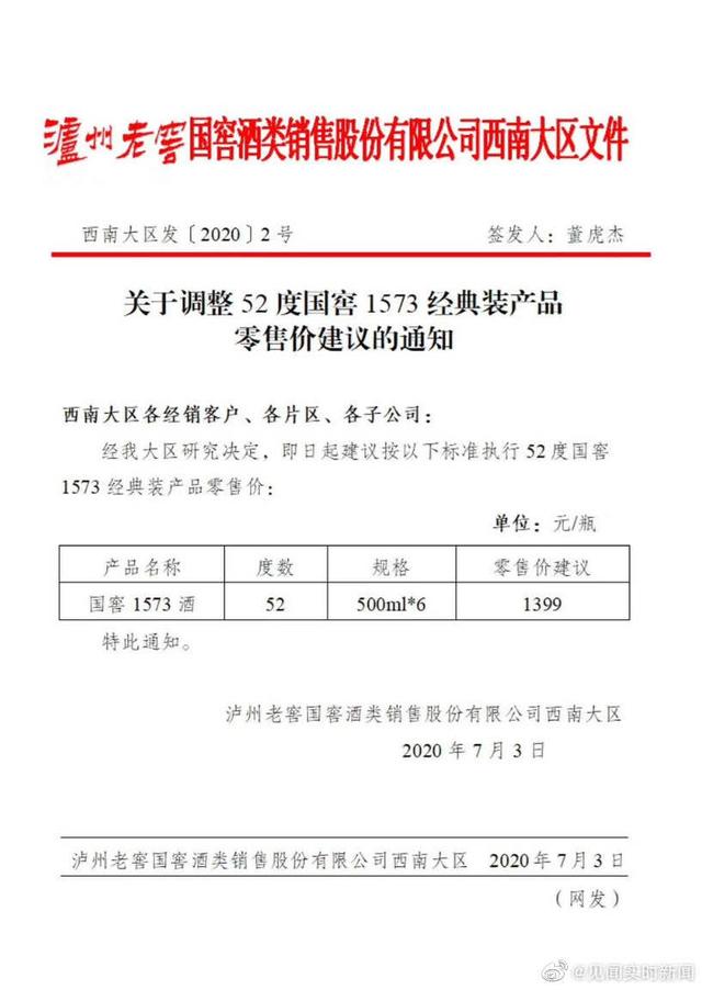 多少钱能买到一瓶国窖1573？