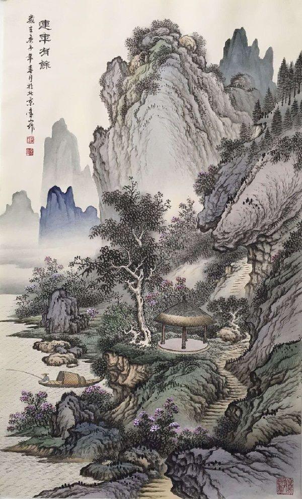 中国当代传统工笔山水领军人物——周金山