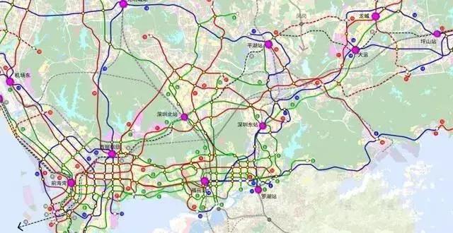 2019深圳17条在建地铁一览！这四个片区是深圳未来的价值洼地！