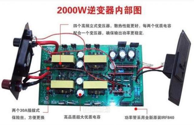 拆修24伏2000W逆变器，随手绘制电路原理图（TJ-2000F）