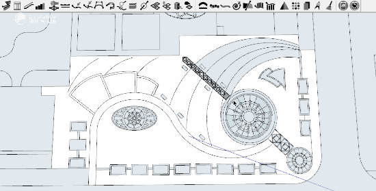 同事连夜建的SU模型，结果我用神器五分钟就建好