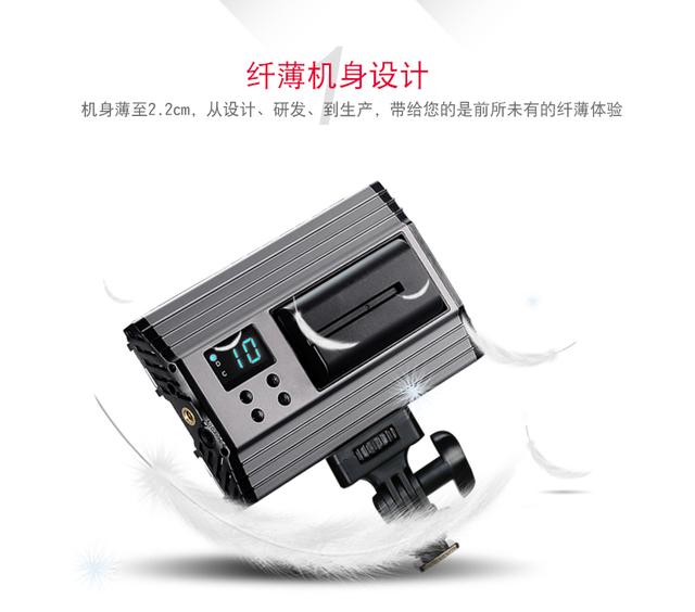 led攝影燈機頂攝像燈外拍相機補光燈影視拍照婚慶常亮燈桌面打光