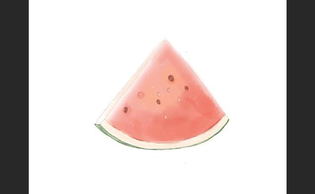手绘西瓜教程——电脑ps手绘