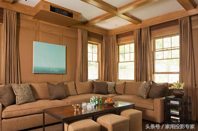 家庭影院案例赏析第34期，让客厅更加漂亮的几种投影机安装方式