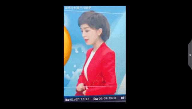 主持人短裤播新闻，大腿直接暴露，我被新闻联