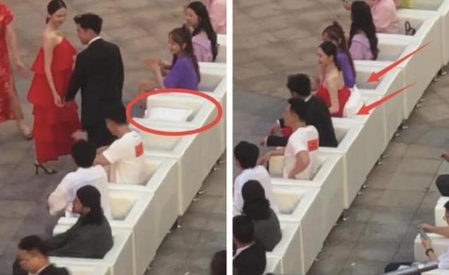 苗苗穿“恨天高”亮相，郑恺的动作却爆出实情，看来孕肚不小了