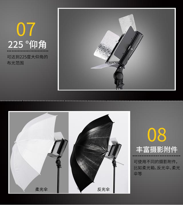 圖立方PT680補(bǔ)光燈攝影三燈裝產(chǎn)品人像柔光燈微電影攝像燈打光燈