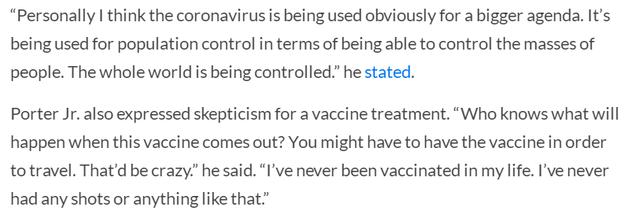確診440萬，死亡15萬！小Porter發表不當言論，金塊主管約談並公眾道歉！-黑特籃球-NBA新聞影音圖片分享社區