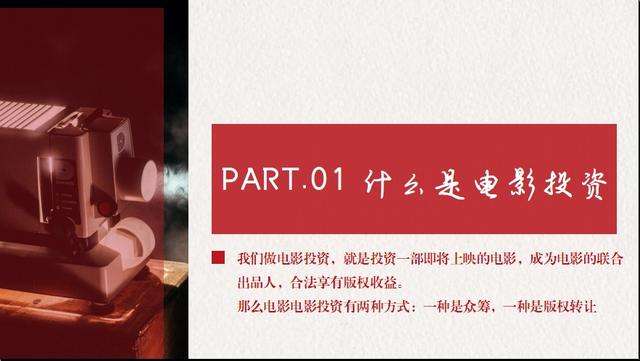 电影投资相关知识和电影选择