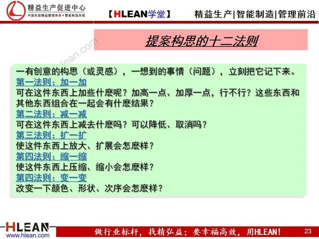 「精益学堂」精益生产之改善提案活动