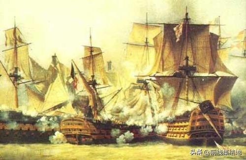 十八世纪末最强大的战舰，拥有一百三十六门大炮的至圣三位一体号