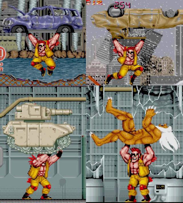 街機(jī)游戲那些不符常理的力量，原來坦克是用來砸人的