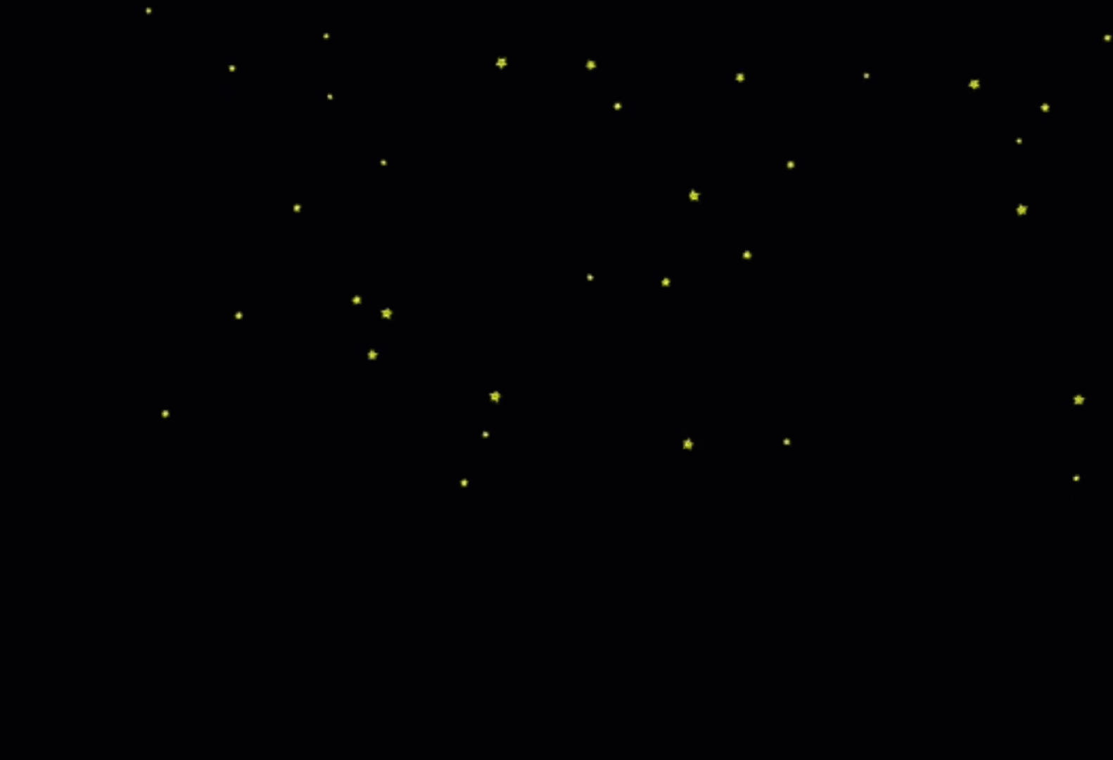 Python用27行代码绘制一幅满天星