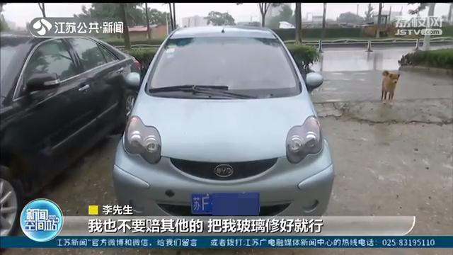 天降石块砸坏轿车 车主大度：修好挡风玻璃就行，不要其他赔偿