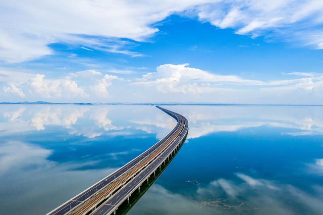 之镜|南京天空之镜石臼湖 这才是碧水共长天一色