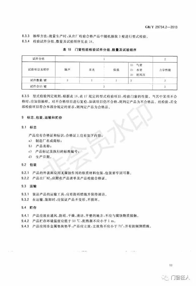 现行铝塑复合门窗国家标准