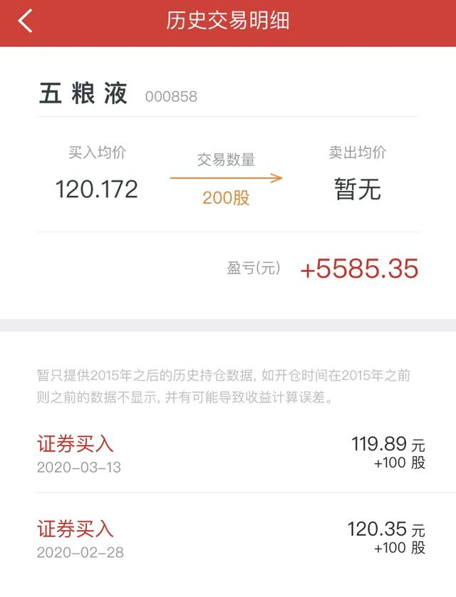 今天卖出了100股五粮液，浅谈高端白酒投资逻辑