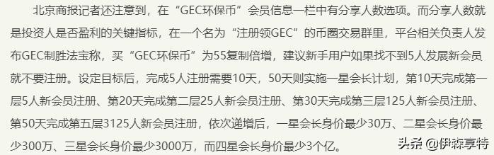 一年挣了1000万的GEC环保币，到底为何物？
