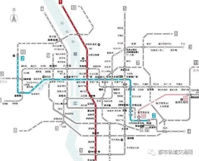 长沙地铁建设加快未来将建成18条轨道交通线路