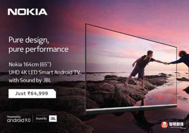 诺基亚在印度发布65英寸智能电视：2.25G内存，卖6万5千卢比