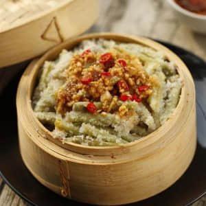 夏天吃不上火的，蒸令蔬菜-粉蒸豆角，不流失，糯香甜
