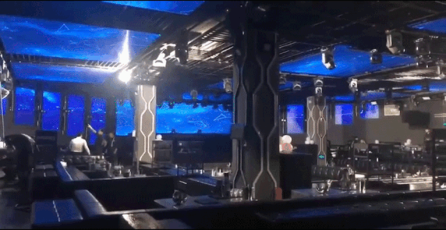 LED大显示打造的时尚酒吧 简直不要太美太酷炫