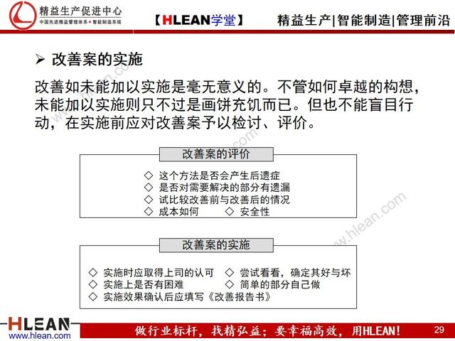 「精益学堂」精益生产之改善提案活动