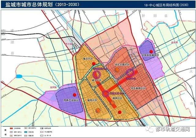 盐城轨道交通：1 号线、2 号线、3号线、超级虚拟轨道交通和高铁