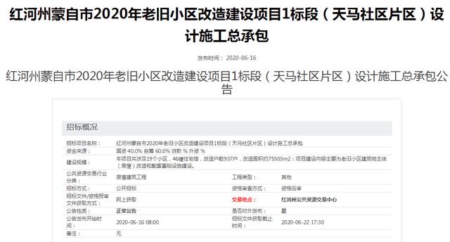 投入6030万，3个月完工！蒙自65个老单位宿舍改造名单来了