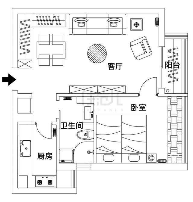 小户型把这里开发出来，家里瞬间多了一间房