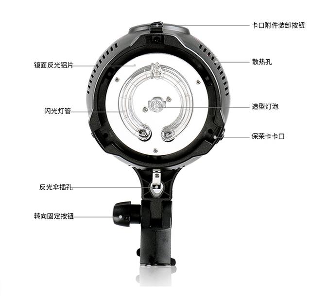摄影灯套装250W双灯影室闪光灯人像静物摄影照相馆证件照灯拍照