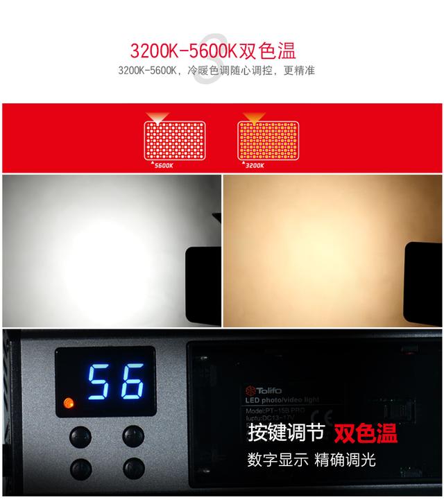 led攝影燈機頂攝像燈外拍相機補光燈影視拍照婚慶常亮燈桌面打光