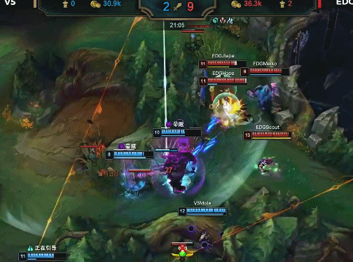 「战报」EDG 2-0 V5：Scout阿卡丽温酒斩后排，EDG碾压取胜