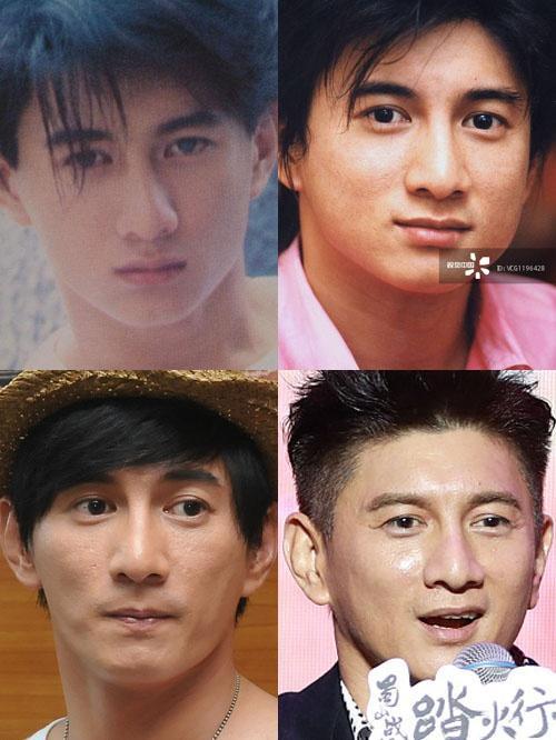 男星颜值发展史，郭德纲完胜黄晓明金城武，颜值二十多年完全没变