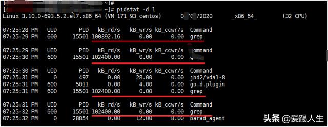 Linux 查看磁盘IO并找出占用IO读写很高的进程