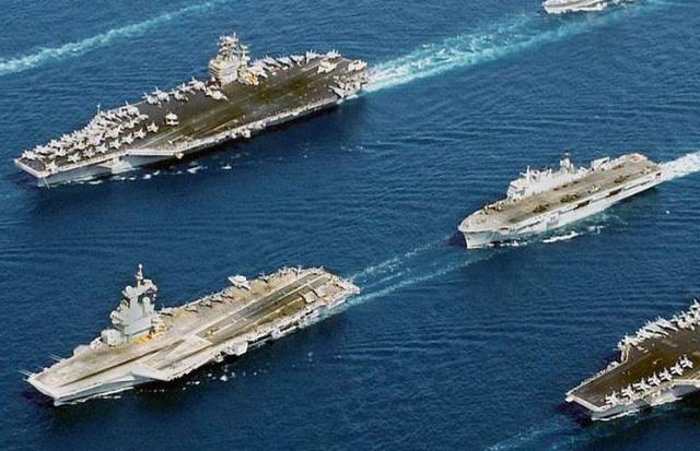 如果美国出动全部航母，有几个国家能够抗住？