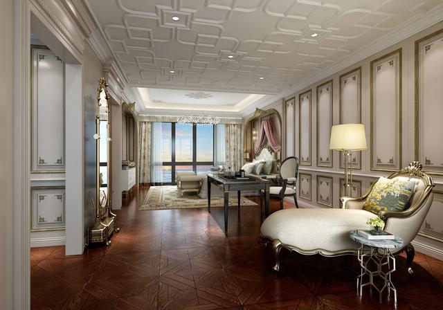 700平米独栋别墅装修，美式风格质朴且温暖 客厅很别致