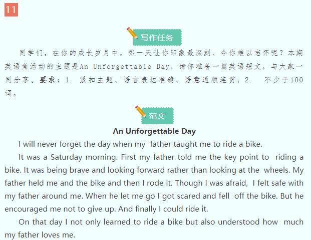 图片[5]-送你一套写作高分模板！初中英语书面表达范文14篇，建议收藏-笑傲英语网