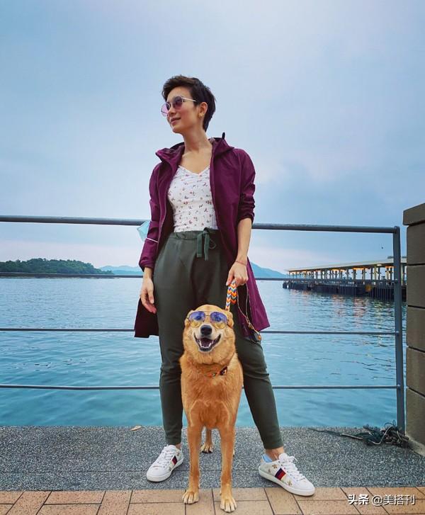 卢靖姗越来越庚化！剪小男孩头穿露脐装，隔着