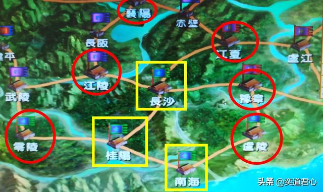 三国群英传各角落地区的关键门户城池，很像中