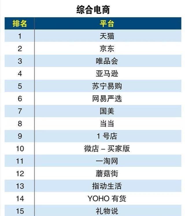 电商平台有哪些电商平台可不只有淘宝这些电商平台你知道几个