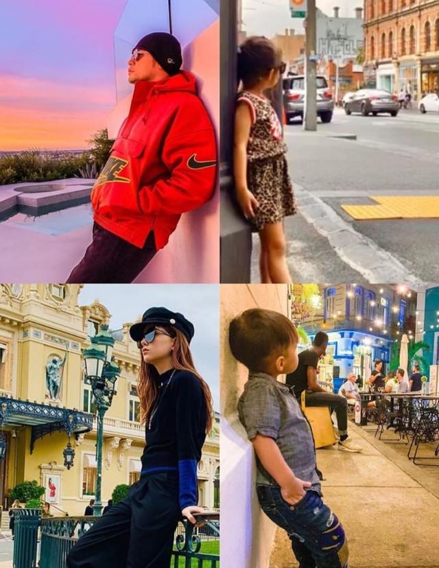 周杰伦父子赏毕加索名画，父子俩将手放在背后动作同步，敬意满满