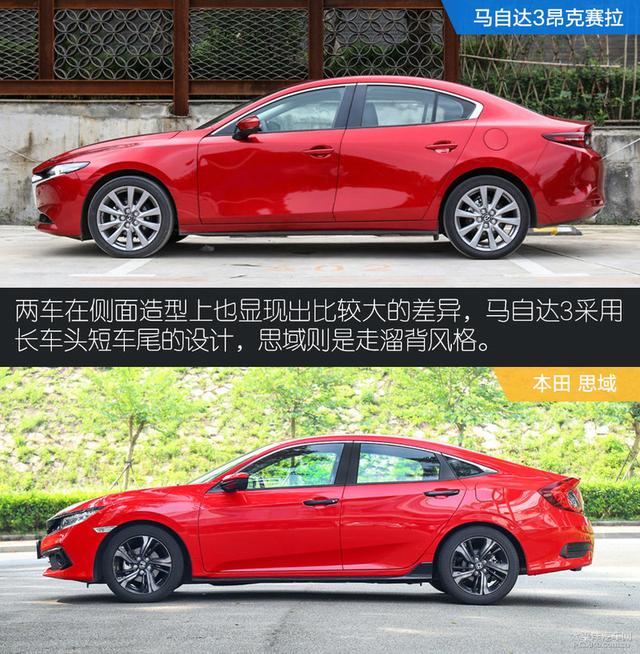对运动的不同理解 马自达3对比本田思域