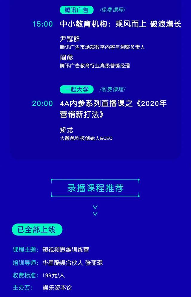 第7期全营销行业培训课表（6月25日-7月8日）